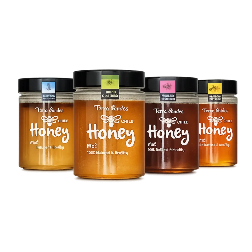 Pack de Miel Chilena 4.8 kg | 4 Variedades